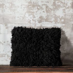 Coussin laine 40x50 - Noir