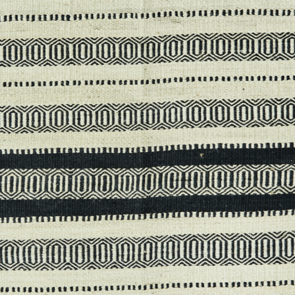 Tapis en jute noir & naturel 120x180 – Image 2
