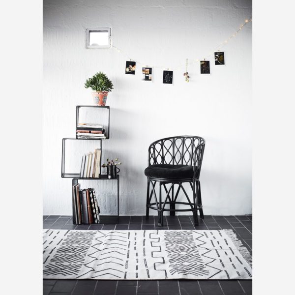 Tapis en jute noir & naturel 120x180 – Image 4