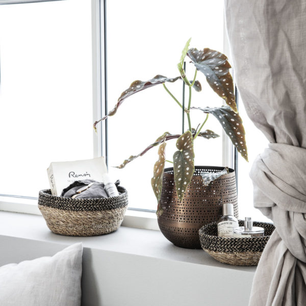 Panier en jonc de mer & jute – Image 2