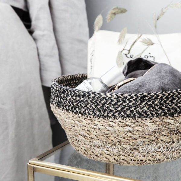 Panier en jonc de mer & jute – Image 3