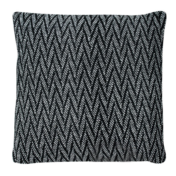 Coussin 70x70 Chevron - Noir & Blanc