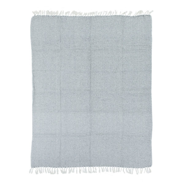 Plaid en coton - Gris & Blanc – Image 4