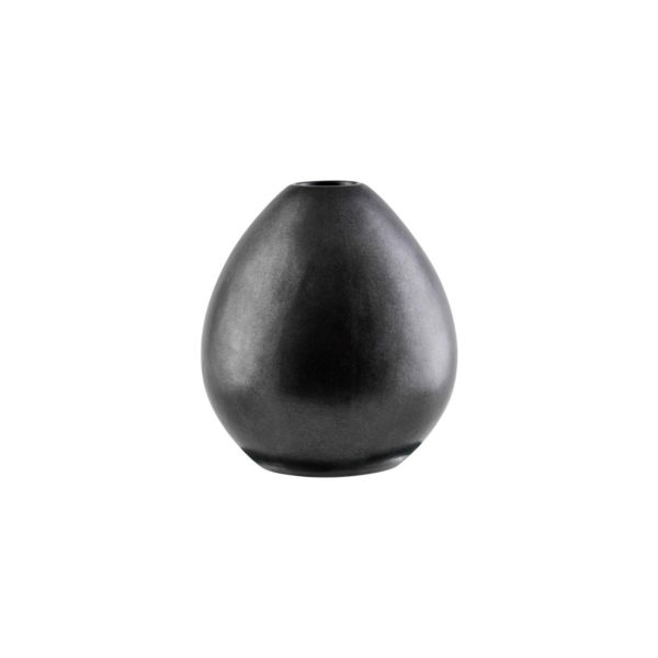 Vase en céramique noir mat
