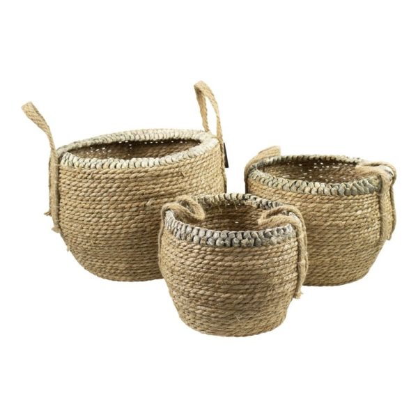 Panier bord tressé