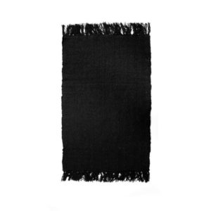 Tapis en coton 50x80 - Noir