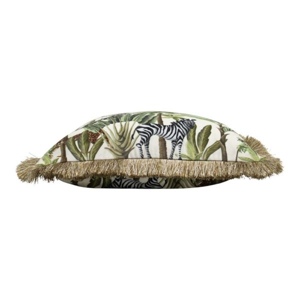 Coussin Jungle 45x45 - Blanc – Image 2