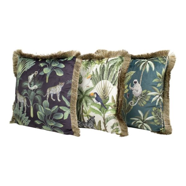Coussin Jungle 45x45 - Noir – Image 3