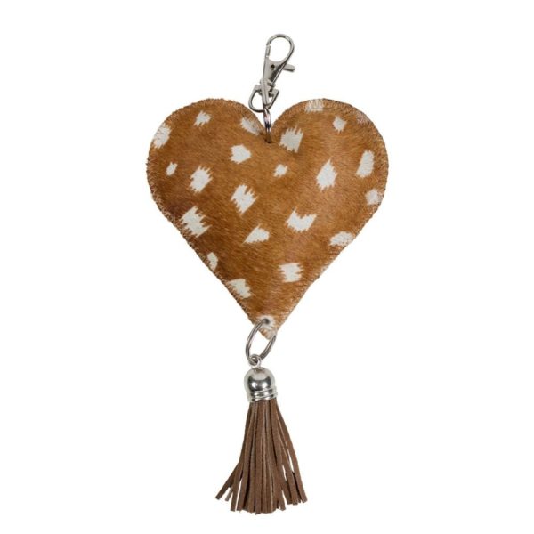 Porte-clé coeur - Cerf