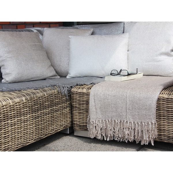Coussin 45x45 brillant - Blanc – Image 2