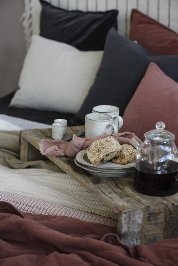 Set de 4 serviettes de table en coton - Terracotta – Image 4