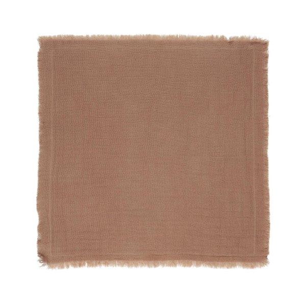Set de 4 serviettes de table en coton - Terracotta
