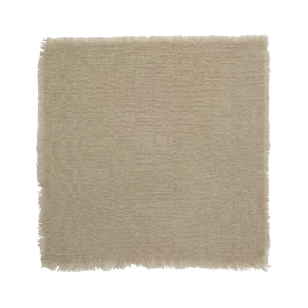 Set de 4 serviettes de table en coton - Beige