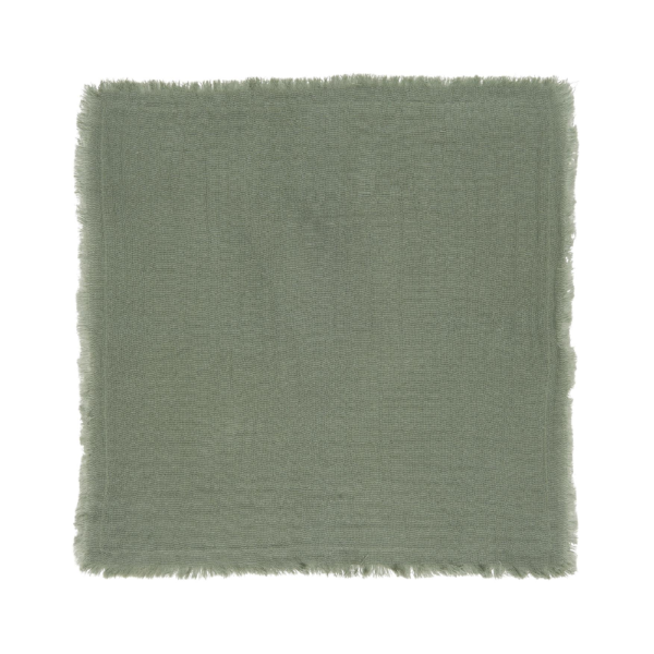 Set de 4 serviettes de table en coton - Vert