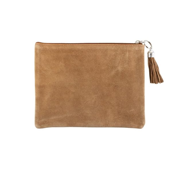 Pochette en cuir brun - Taureau argent – Image 2
