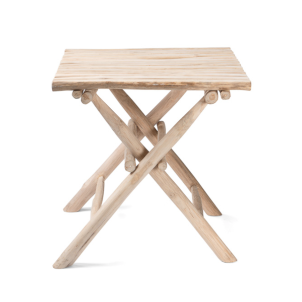 Table en teck naturel recyclé – Image 2