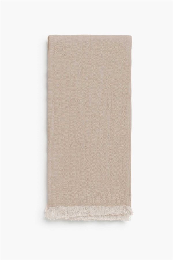 Set de 4 serviettes de table en coton - Beige – Image 2