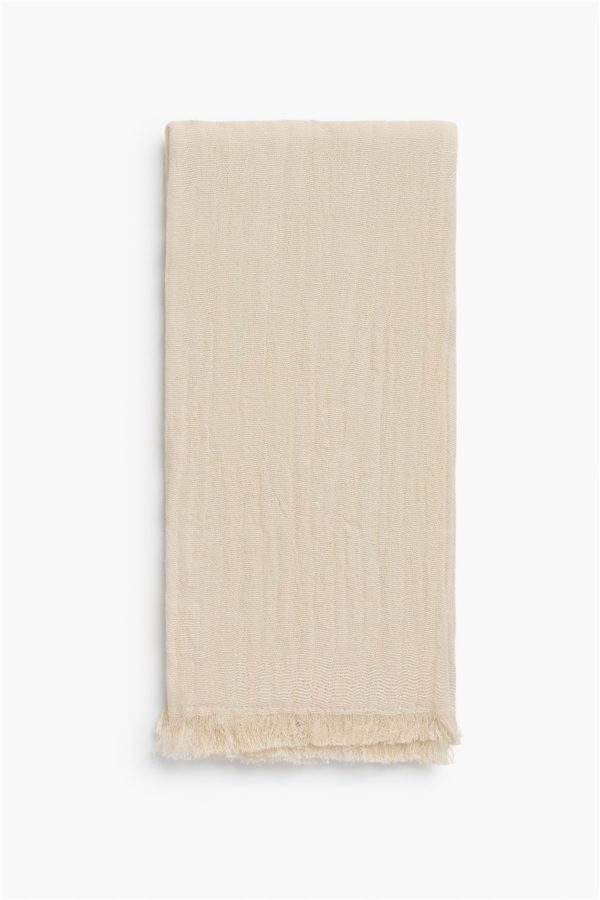 Set de 4 serviettes de table en coton - Ecru – Image 3