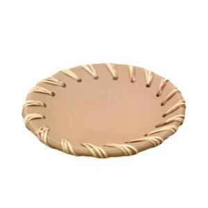 coupelle en terre cuite et rotin terracotta