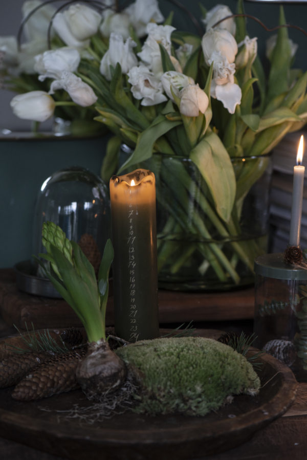 Bougie calendrier de l'avent - Vert – Image 2