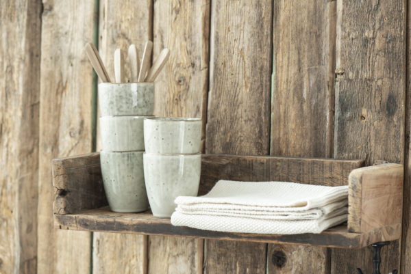 Etagère murale en bois recyclé – Image 3