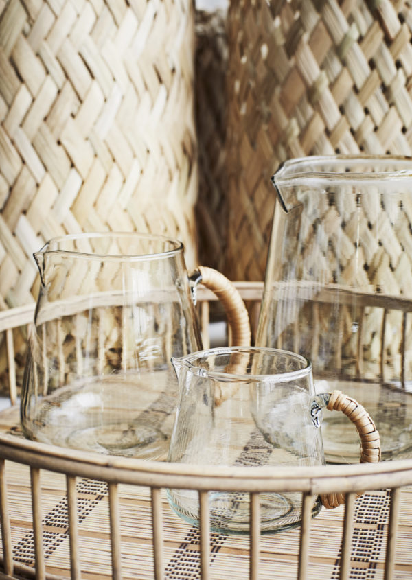 Pichet en verre et bambou - 0,5L – Image 2