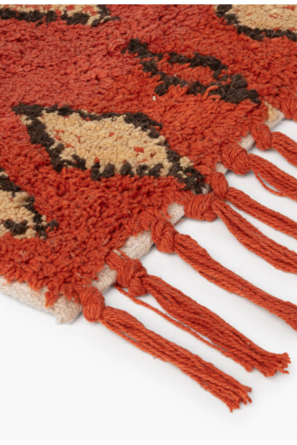 Tapis berbere en coton - Rouge – Image 3