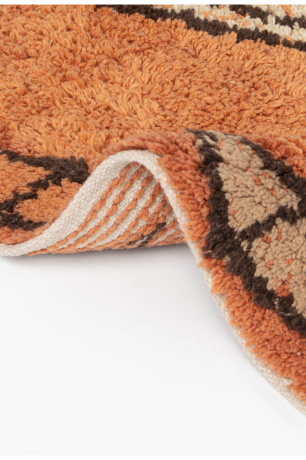 Tapis berbere en coton - Orange – Image 4