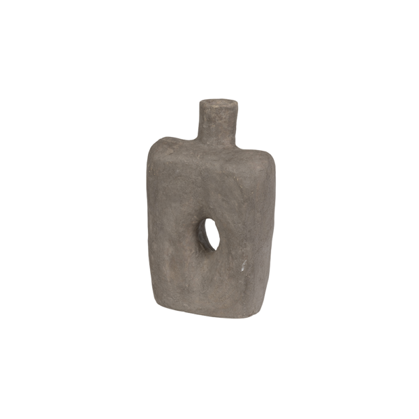 Vase en papier maché - Brun – Image 2