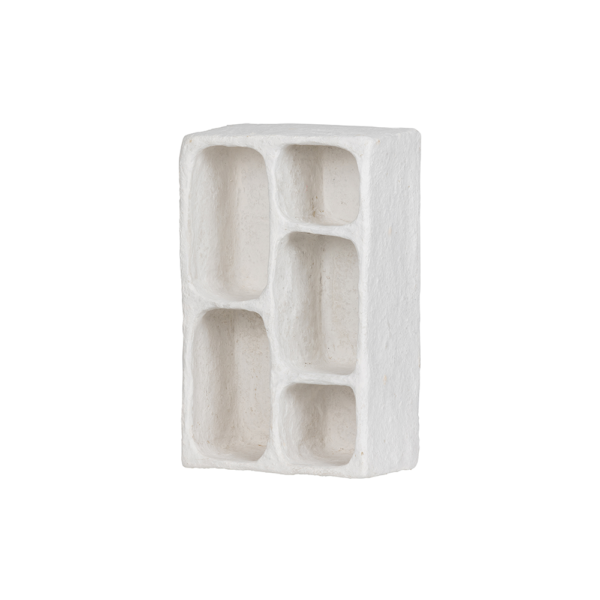 Etagère murale en papier maché - Blanc
