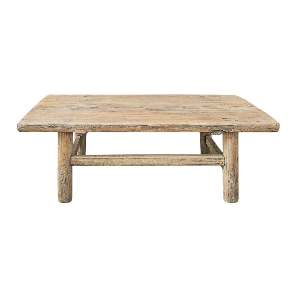 Petite table basse en orme brut