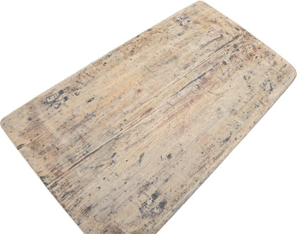 Petite table basse en orme brut – Image 4