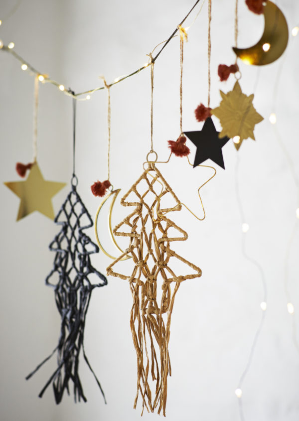 Suspension en métal doré et verre - Lune – Image 3