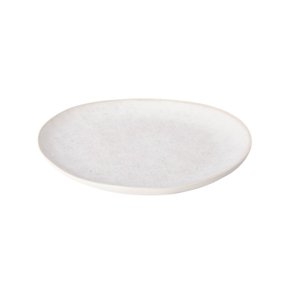 A di Ku Assiette à Dessert en Porcelaine - Blanc - Set de 4