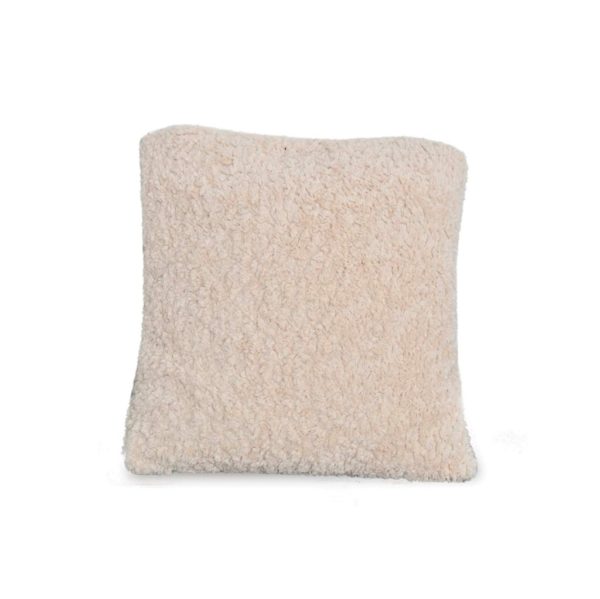 Coussin imitation fourrure 40x40 cm - Blanc
