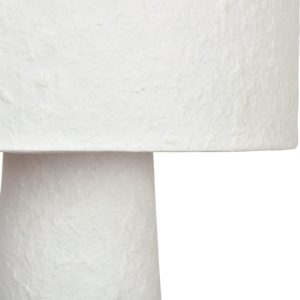 Lampadaire en papier maché blanc