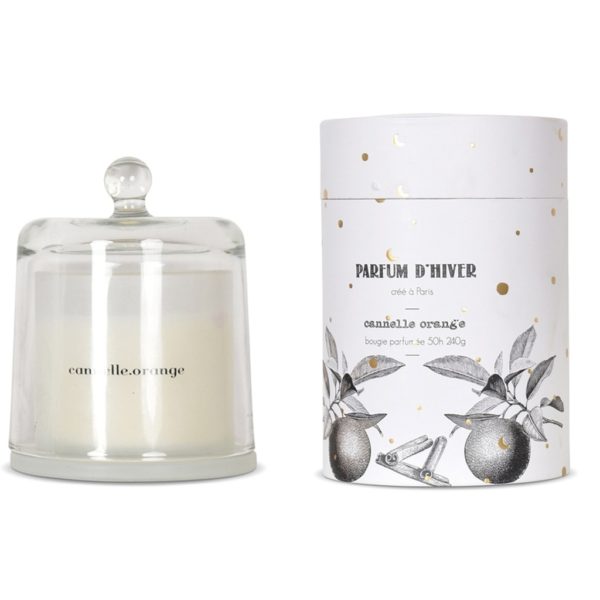 Bougie parfumée sous cloche - Cannelle Orange