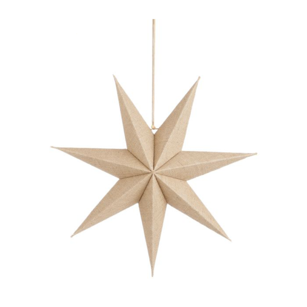 Décoration de Noel - Etoile en jute