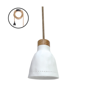 Lampe baladeuse en porcelaine - Blanc mat