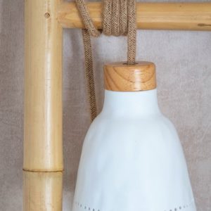 Lampe baladeuse en porcelaine - Blanc mat