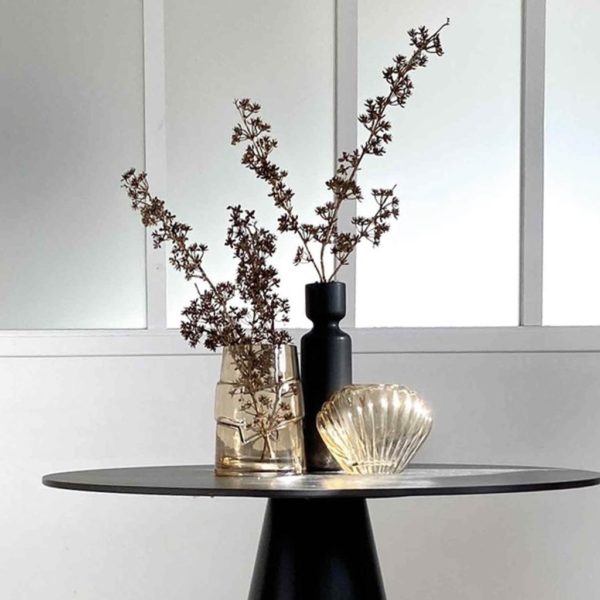 Vase en verre coquillage - Beige – Image 3