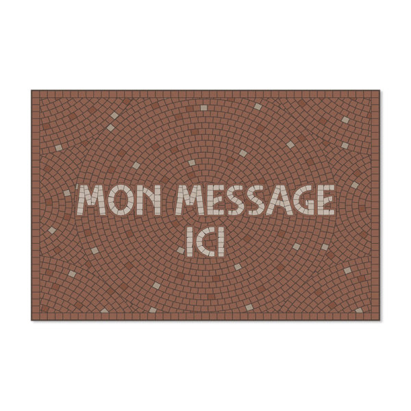 Tapis vinyle personnalisé Podevache Halo Terracotta