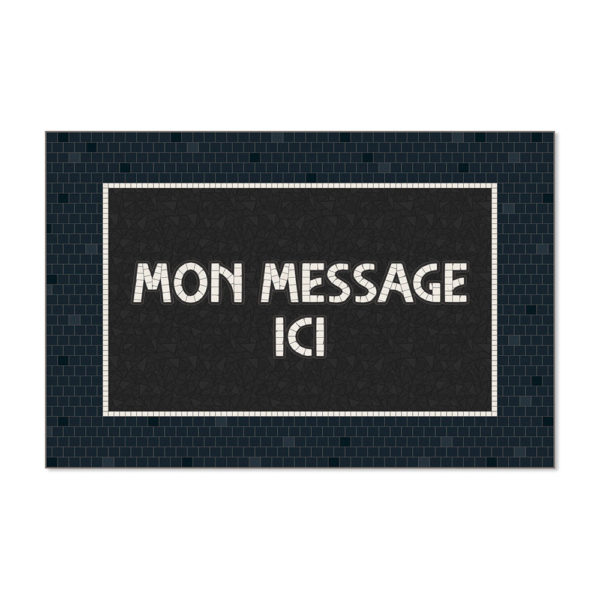 Tapis vinyle personnalisé Podevache Metro Marine