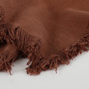 Set de 4 serviettes de table en coton terracotta_