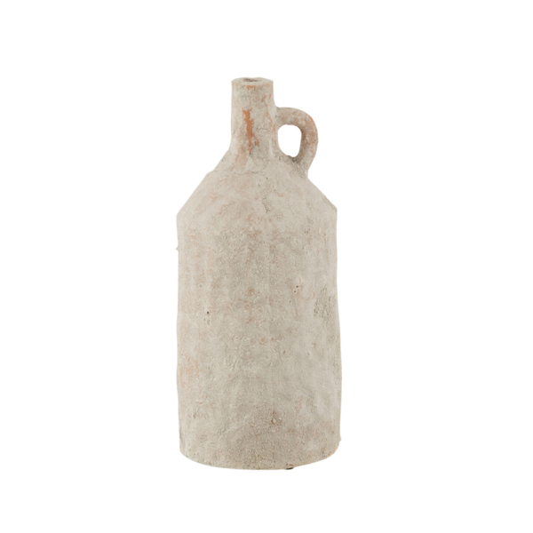 Vase en céramique effet béton gris