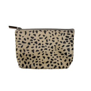 Pochette en peau imprimé girafe