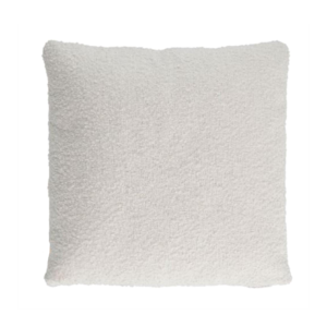 Coussin bouclette blanc