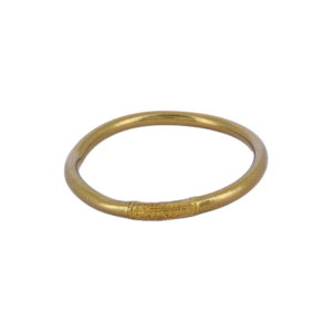 Bracelet jonc bouddhiste épais doré antique avec mantra