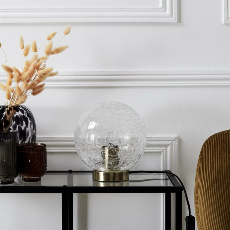 Lampe boule bois massif IMT Italy avec abat jour | Selency