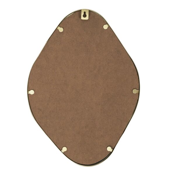 Miroir asymétrique contour en méral doré